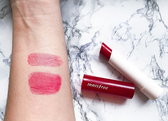 innisfree glow tint lip balm swatch , innisfree glow lip balm รีวิว , innisfree glow lip balm review , innisfree glow tint lip balm ราคา